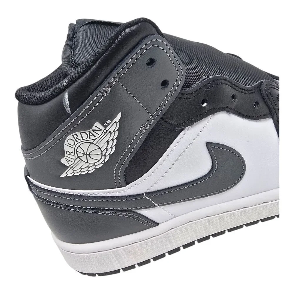 Air Jordan 1 Mid Men's Size 10 Black/Iron Grey-White DQ8426 001 Basketball